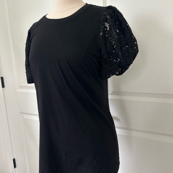 Tuckernuck POMANDER PLACE size L Black Lace Vesty Top - Picture 6 of 11